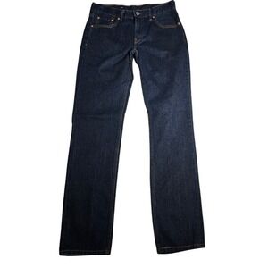 Levis 511 Slim Fit Dark Wash Indigo Denim Jeans Mens 30x32 100% Cotton